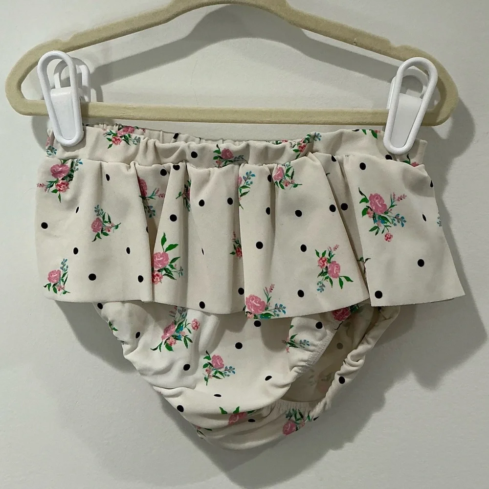KIDS: For Love And Lemons Floral Polka Dot 2 Piece Bathing Suit